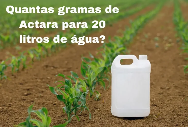 Quantas gramas de Actara para 20 litros de água