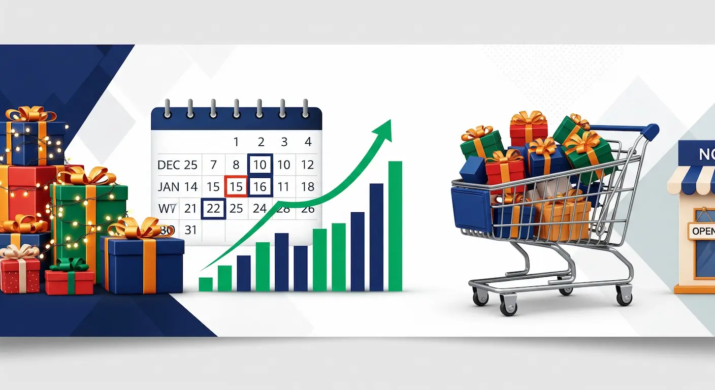 Preparação para datas comerciais e abertura de empresas sazonais
